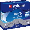 Verbatim 5PK 25GB 2X Blu Ray RW Blank Disks