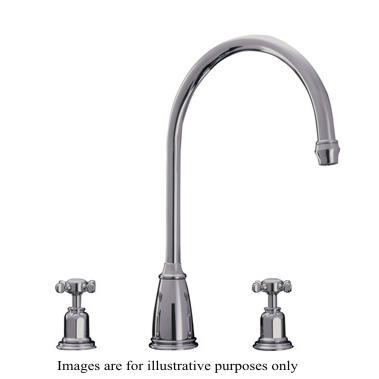Perrin And Rowe 4370CP Traditional collection Athenian Three Hole Sink Mixer Tap