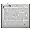 Stoves GTG60C Front Control 60cm Four Burner Gas-on-glass Hob With Cast Enamel Supports -
