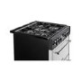Refurbished Farmhouse 60DF 60cm Double Oven Dual Fuel Cooker With Cast Iron Pan Stands - Silver