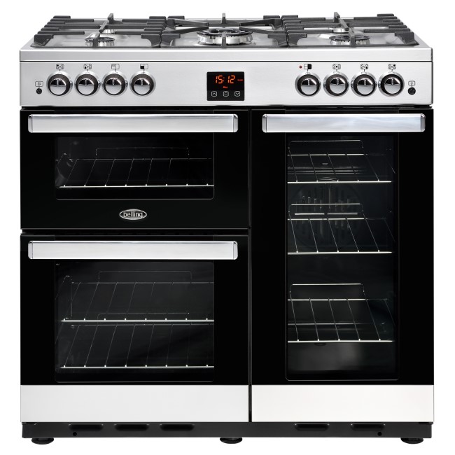 Belling Cookcentre 90G 90cm Gas Range Cooker - Stainless steel