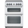 New World Newhome 600TSIDOm 60cm Double Oven Gas Cooker - White
