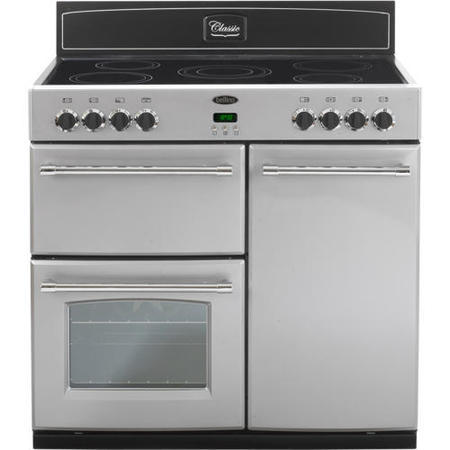 Belling Classic 90E 90cm Electric Range Cooker in Silver