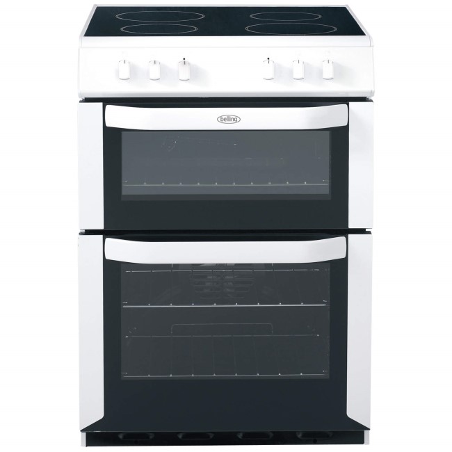 Belling FSE60DO Double Oven 60cm Electric Cooker in White