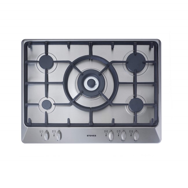 Stoves SGH700C 70cm 5 Zone Gas Hob in Stainless steel