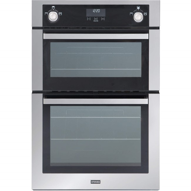 GRADE A2 - Stoves SGB900MFSe Gas Built In Double Oven in Stainless Steel