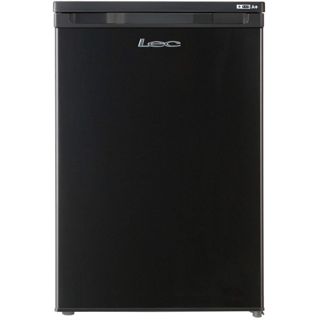 LEC U5511 55cm Wide Freestanding Upright Under Counter Freezer - Black