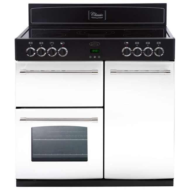 Belling Classic 90E 90cm Electric Range Cooker with Ceramic Hob - Icy Brook
