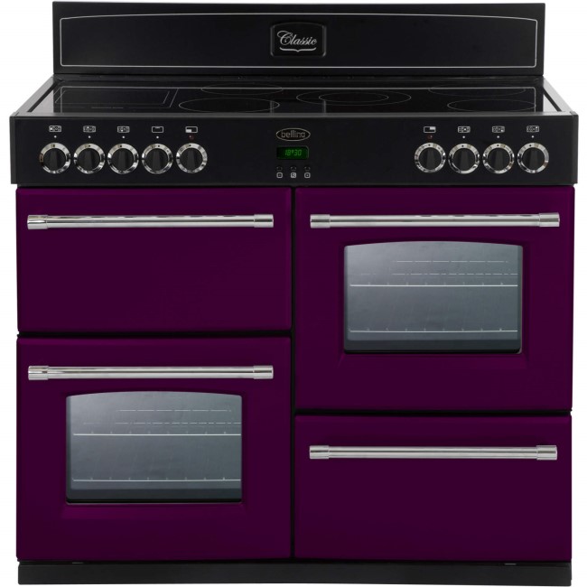 Belling Classic 110E 110cm Electric Range Cooker with Ceramic Hob - Wild Berry