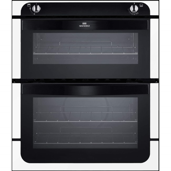 GRADE A2 - New World NW701G Gas Built-under Double Cavity Oven - White
