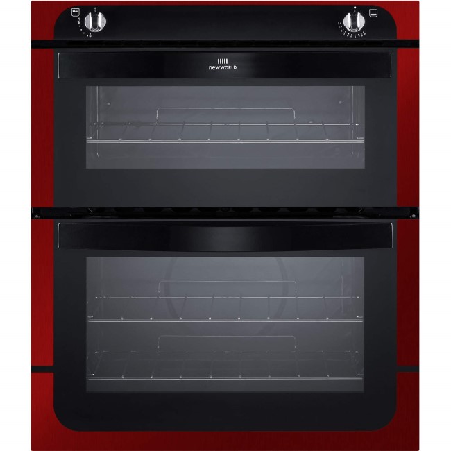New World NW701G Gas Built-under Double Cavity Oven - Red