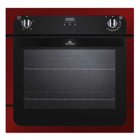 New World NW601FP Fanned Electric Built In Single Oven - Metallic Red