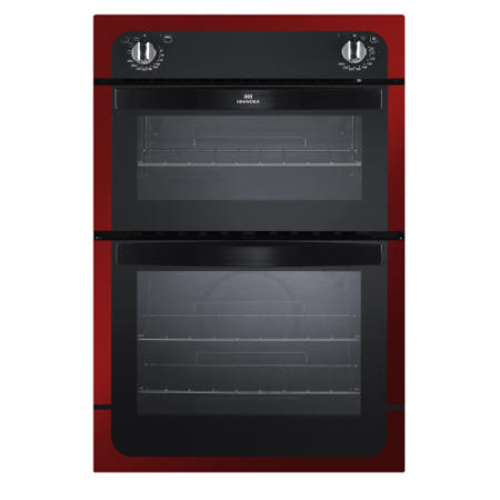 New World NW901DO Electric Built In Double Oven - Metallic Red