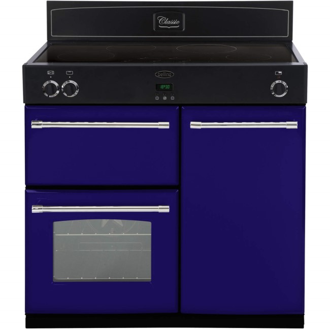 Belling Classic 90Ei 90cm Electric Range Cooker with Induction Hob -  Midnight Gaze