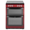 New World NW601GTCL 60cm Wide Dual Cavity Gas Cooker Metallic Red