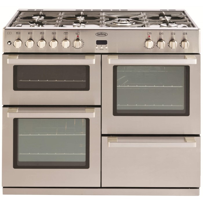 Belling DB4 100DFT PROFESSIONAL 100cm Wide Dual Fuel Range Cooker
