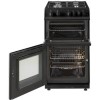 New World 444443996 50cm Wide Gas Double Cavity Cooker Black