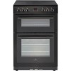 New World 444444028 60cm Electric Double Oven Cooker - Black