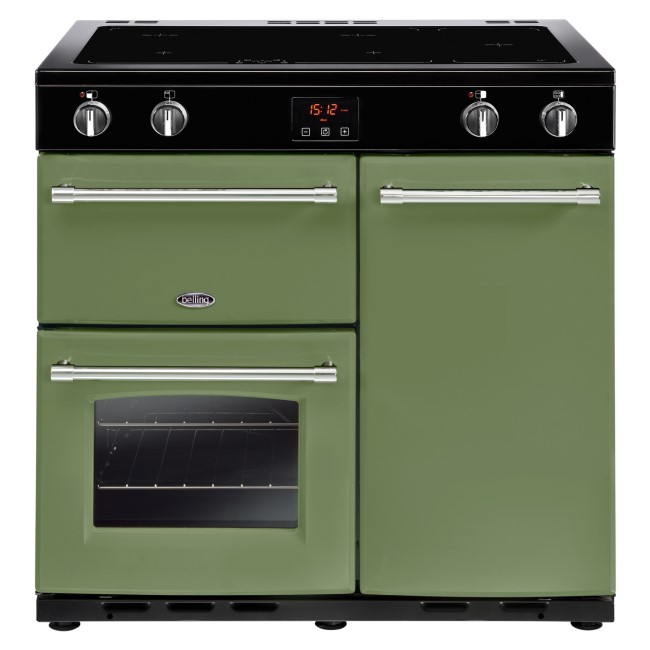 Belling Farmhouse 90Ei 90cm Electric  Range Cooker With Induction Hob Soho Green