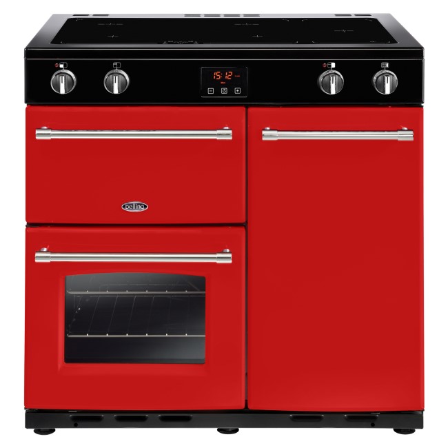 Belling Farmhouse 90Ei 90cm Electric  Range Cooker With Induction Hob Hot Jalapeno