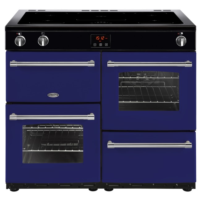 Belling Farmhouse 100Ei 100cm Electric  Range Cooker With Induction Hob Midnight Gaze