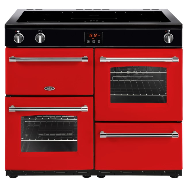 Belling Farmhouse 100Ei 100cm Electric  Range Cooker With Induction Hob Hot Jalapeno