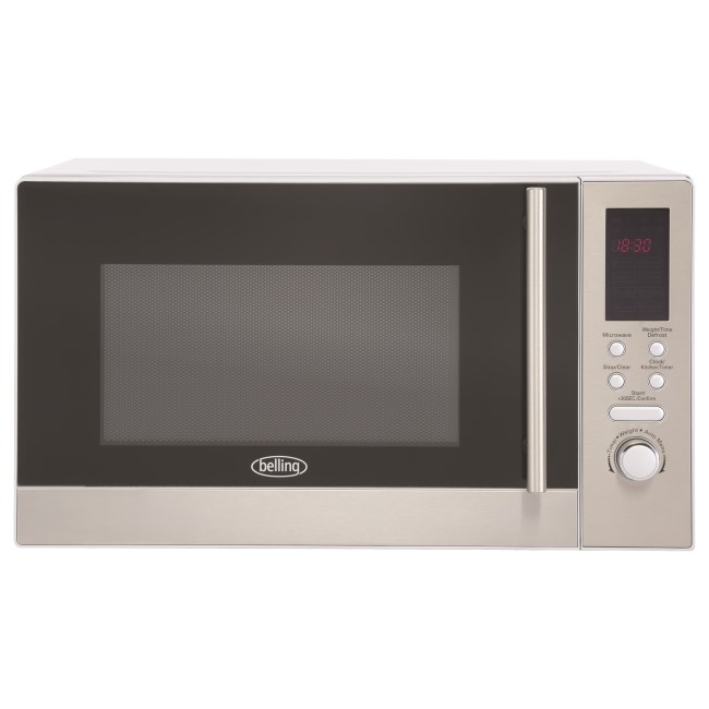 Belling FM2380S 23L 800W Freestanding Microwave in Stainless Steel