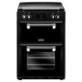 Refurbished Stoves Richmond 600EI 60cm Double Oven Electric Cooker With Induction Hob And Bluetooth Connectivity Black