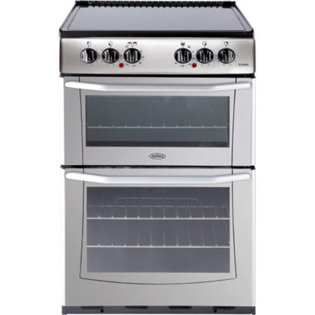 GRADE A1 - Belling Enfield E552 55cm Slot-in Electric Cooker Silver