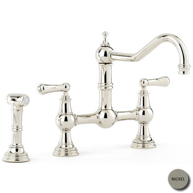 Perrin And Rowe 4756NI Provence 2 Hole Mixer Tap with Lever Handles