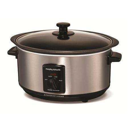 Morphy Richards 48701 3.5lt Searing Pot And Slow Cooker Brushed S/s