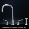 Perrin and Rowe Contemporary Collection Titan Three Hole Mixer Tap With Rinse Option 