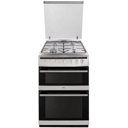 Amica 608DGG2TSX-XX 60cm Double Oven Gas Cooker With Glass Lid