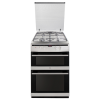 Amica 608DGG2TSXXX 60cm Double Oven Gas Cooker With Lid -  Stainless Steel