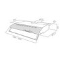 Elica 60CST-WH Concorde 60cm Conventional Cooker Hood With High Power Motor White
