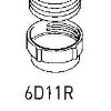 Elica 6D11R Threaded Hose Connector 150mm