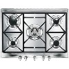 GRADE A2 - Light cosmetic damage - Smeg SR275XGH Cucina 70cm Stainless Steel 5 Burner Gas Hob with Cast Iron Pan Stands and New Style Controls
