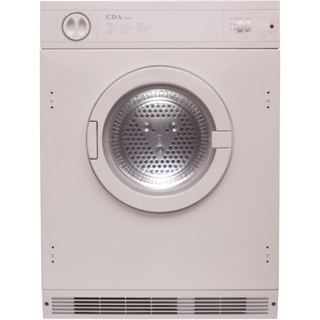 GRADE A2 - Light cosmetic damage - CDA CI921 7kg Integrated Vented Tumble Dryer - White