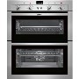 GRADE A3 - Heavy cosmetic damage - Neff U17M42N3GB Electric Built-under Double Oven - Stainless Steel