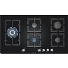 GRADE A1 - As new but box opened - Bosch PPS916B91E Rotary Control Five Burner Gas-on-glass Hob Black