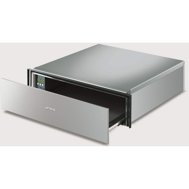 GRADE A1 - As new but box opened - Smeg CTP15X Cucina 15cm Height Stainless Steel Handle-less Warming Drawer Stainless Steel