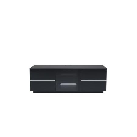 GRADE A1 - New Tokyo Black TV Cabinet for up to 65" TVs