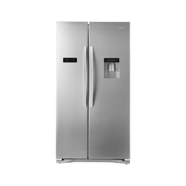 GRADE A1 - Hisense RS723N4WC1 Side By Side American Fridge Freezer With Water Dispenser Stainless Steel Effect Doors