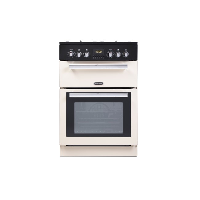 GRADE A2 - Montpellier RMC60DFC 60cm Dual Fuel Cooker in Cream