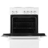 GRADE A1 - ElectriQ 50cm Electric Single Cooker With Solid Hotplate - White