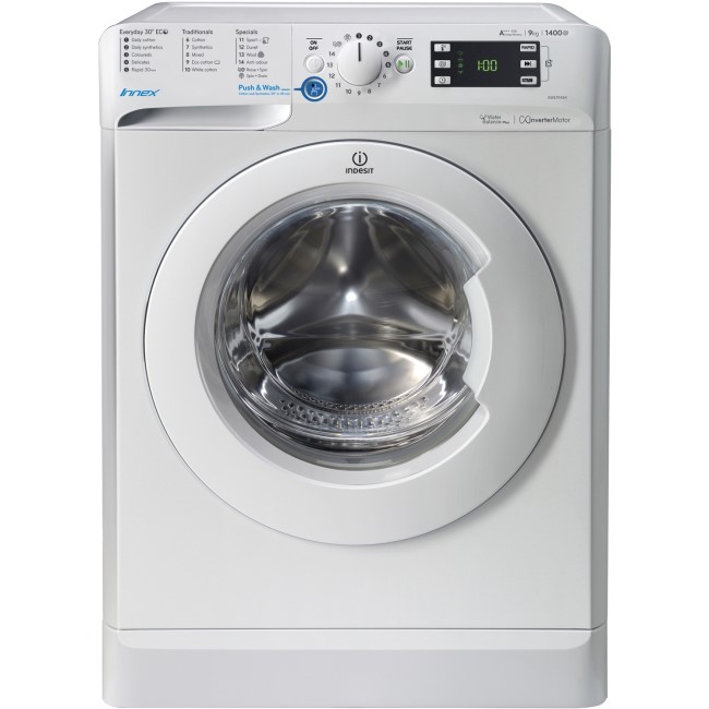 GRADE A2 - Indesit BWE91484XW Innex 9kg 1400rpm Freestanding Washing Machine - White
