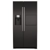 CDA PC71BL American Style Side-By-Side Fridge Freezer With Homebar Black