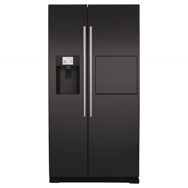 CDA PC71BL American Style Side-By-Side Fridge Freezer With Homebar Black