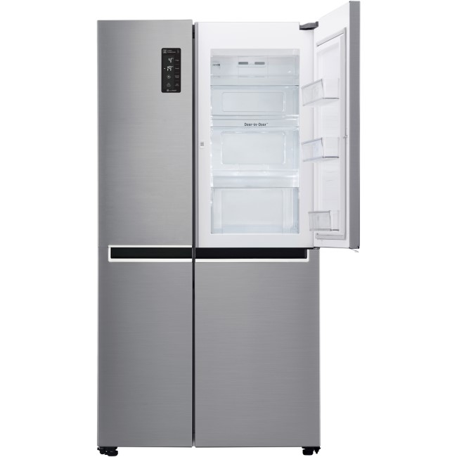 GRADE A1 - LG GSM760PZXZ Four Door American Style Refrigerator - Stainless Steel