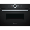 Bosch Series 8 Built-In Compact Single Oven and Microwave - Black
